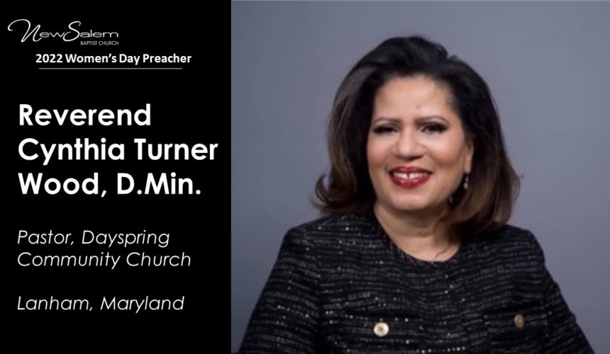2022 Women’s Day — Reverend Dr. Cynthia Turner Wood